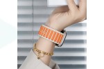 Ремешок для Apple Watch HOCO WA31 Flexible series two-color silicone strap (38/40/41 мм) звездно-белый с оранжевым