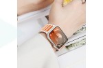 Ремешок для Apple Watch HOCO WA31 Flexible series two-color silicone strap (38/40/41 мм) звездно-белый с оранжевым