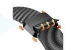 Ремешок для Apple Watch HOCO WA26 May series two-section double magnetic buckle milanese strap (42/44/45/49 мм) черный