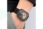 Ремешок для Apple Watch HOCO WA26 May series two-section double magnetic buckle milanese strap (42/44/45/49 мм) черный