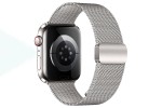 Ремешок для Apple Watch HOCO WA26 May series two-section double magnetic buckle milanese strap (42/44/45/49 мм) серебристый