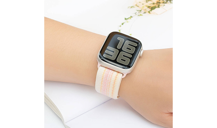 Ремешок для Apple Watch HOCO WA25 Original series nylon strap (42/44/45/49 мм) звездно-розовый