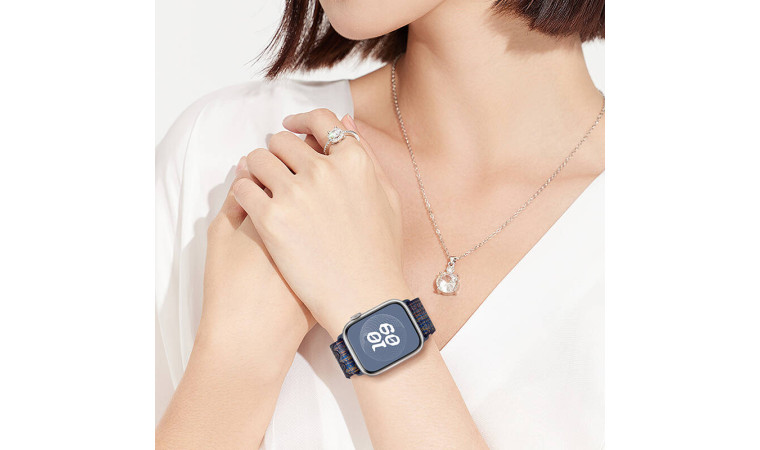 Ремешок для Apple Watch HOCO WA25 Original series nylon strap (42/44/45/49 мм) звездно-розовый