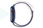 Ремешок для Apple Watch HOCO WA25 Original series nylon strap (38/40/41 мм) динамичный королевский синий с оранжевым