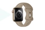 Ремешок для Apple Watch HOCO WA15 Flexible series 8-character buckle solid color silicone strap (42/44/45/49 мм) каменный