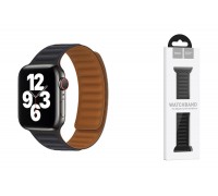 Ремешок для Apple Watch HOCO WA21 Flexible series second-generation chain magnetic silicone strap (42/44/45/49 мм) черный