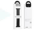 Ремешок для Apple Watch HOCO WA21 Flexible series second-generation chain magnetic silicone strap (42/44/45/49 мм) черный