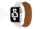 Ремешок для Apple Watch HOCO WA21 Flexible series second-generation chain magnetic silicone strap (42/44/45/49 мм) белый