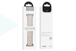 Ремешок для Apple Watch HOCO WA21 Flexible series second-generation chain magnetic silicone strap (42/44/45/49 мм) белый