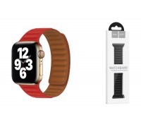 Ремешок для Apple Watch HOCO WA21 Flexible series second-generation chain magnetic silicone strap (42/44/45/49 мм) красный