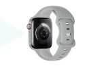 Ремешок для Apple Watch HOCO WA15 Flexible series 8-character buckle solid color silicone strap (42/44/45/49 мм) серый