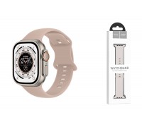 Ремешок для Apple Watch HOCO WA15 Flexible series 8-character buckle solid color silicone strap (42/44/45/49 мм) песочный
