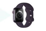 Ремешок для Apple Watch HOCO WA15 Flexible series 8-character buckle solid color silicone strap (38/40/41 мм) малиновая вишня