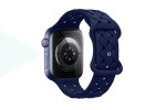 Ремешок для Apple Watch HOCO WA16 Flexible series bamboo pattern solid color silicone strap (38/40/41 мм) морская синева