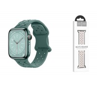 Ремешок для Apple Watch HOCO WA16 Flexible series bamboo pattern solid color silicone strap (38/40/41 мм) люцерна