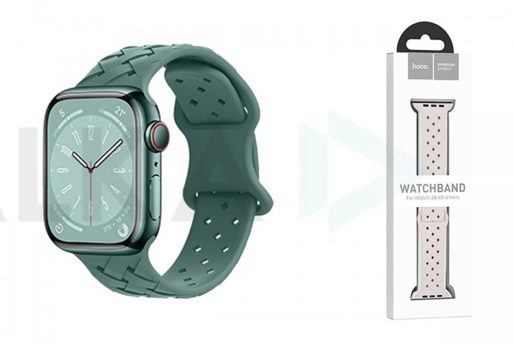 Ремешок для Apple Watch HOCO WA16 Flexible series bamboo pattern solid color silicone strap (38/40/41 мм) люцерна