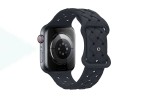 Ремешок для Apple Watch HOCO WA16 Flexible series bamboo pattern solid color silicone strap (38/40/41 мм) полночный синий