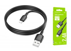 Кабель USB - Lightning BOROFONE BX93 2,4A (черный) 1м 