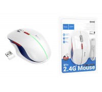 Мышь беспроводная HOCO GM40 Dixon RGB dual-mode (космический белый)