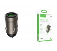 Автомобильное зарядное устройство АЗУ USB-A + USB-C HOCO Z62 Energy single-port QC3.0 (золотой)