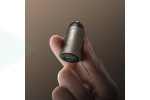 Автомобильное зарядное устройство АЗУ USB-A + кабель Type-C - USB HOCO Z62 Energy single-port QC3.0 (золотой)