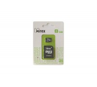 Карта памяти microSDHC MIREX 8 GB (class 10) с адаптером (13613-AD10SD08)