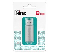 Флешка USB 2.0 Mirex UNIT SILVER 8GB (ecopack)