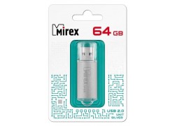Флешка USB 2.0 Mirex UNIT SILVER 64GB (ecopack)