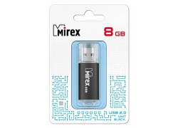 Флешка USB 2.0 Mirex UNIT BLACK 8GB (ecopack)