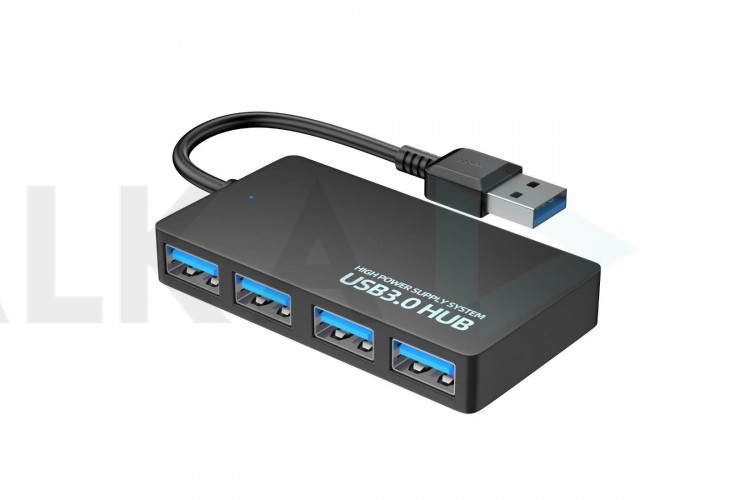 Разветвитель USB HUB 3.0 NN-HB011 на 4 порта USB 3.0 (черный)