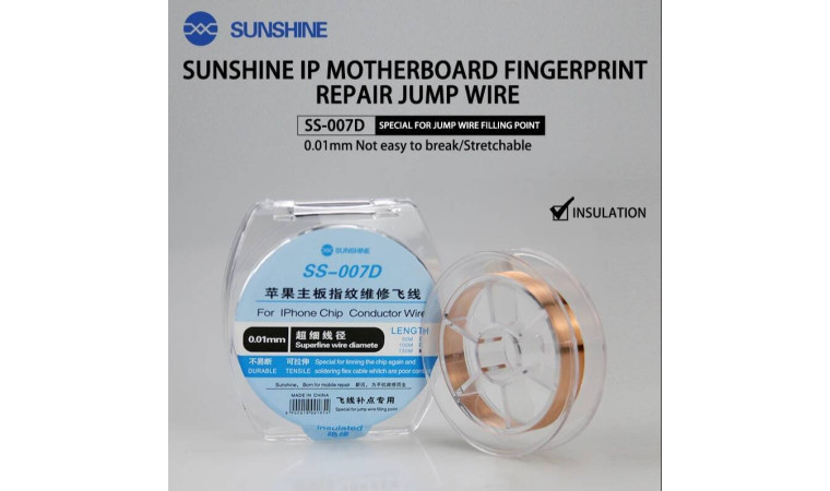 Провод для восстановления контактов на плате SUNSHINE SS-007D (0.01 mm x 150M)