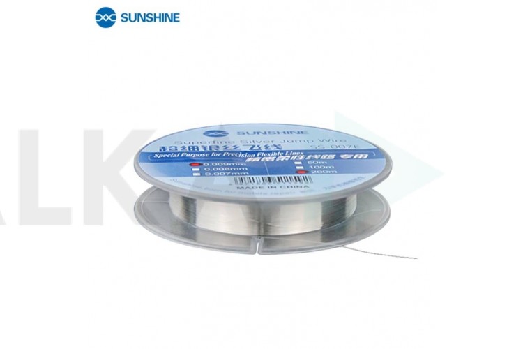 Провод для восстановления контактов на плате SUNSHINE SS-007E (0.07 mm x 200M) Silver