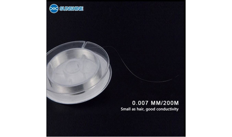Провод для восстановления контактов на плате SUNSHINE SS-007E (0.07 mm x 200M) Silver Провод для восстановления контактов на плате SUNSHINE SS-007E (0.07 mm x 200M) Silver