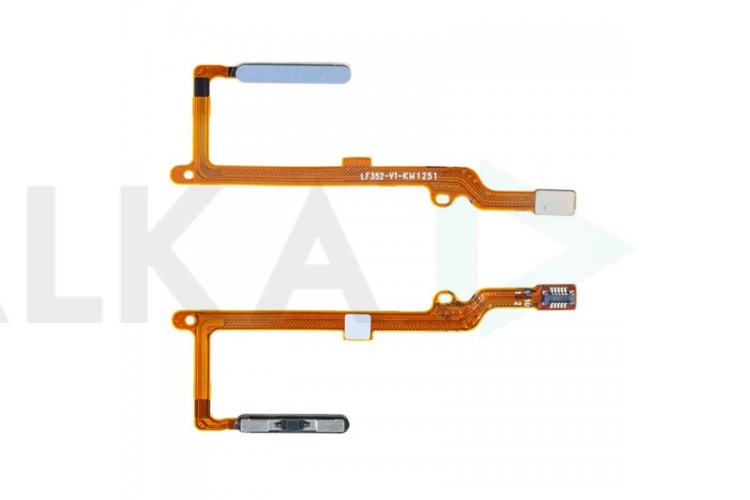 Шлейф для Huawei Honor X8a 4G (CRT-LX1)/ 90 Lite (CRT-NX1) сканер отпечатка пальцев (голубой)