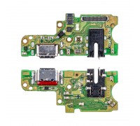 Шлейф для Tecno Pova 6 4G (LI7) с разъемом зарядки + разъем гарнитуры (плата) HQ