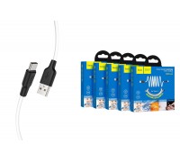 Кабель USB - USB Type-C HOCO X21 PLUS, 3A (черно-белый) 1м (силиконовый)