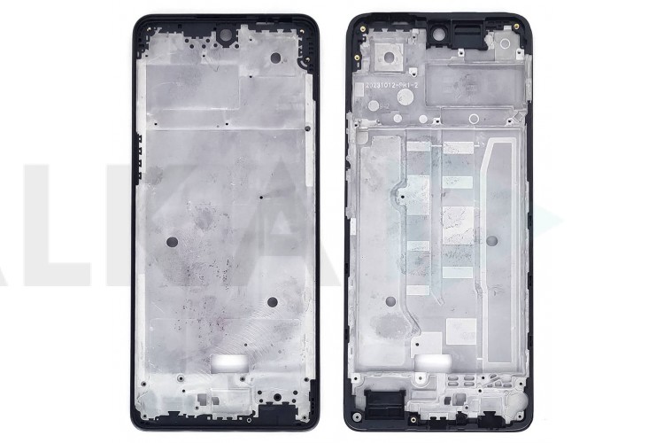 Средняя часть для Tecno Spark 20 Pro (KJ6) (рамка дисплея) черный, с разбора