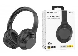 Наушники мониторные беспроводные BOROFONE BO26 Delightful wireless headset Bluetooth (черный)