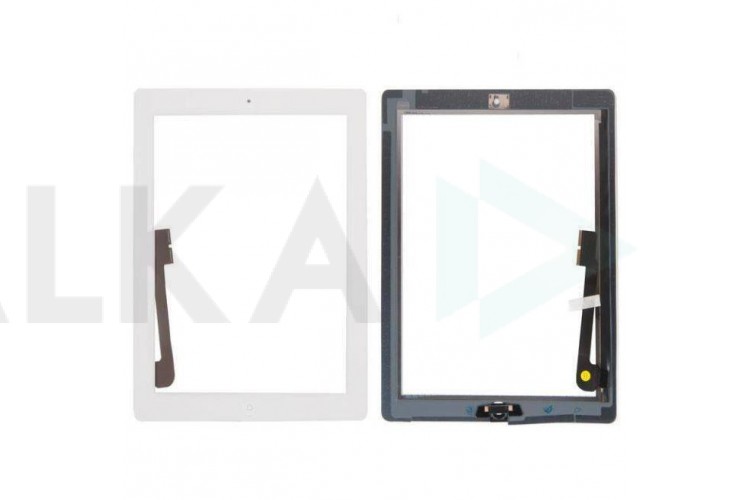 Тачскрин для iPad 3 с кнопкой Home + скотч (белый)