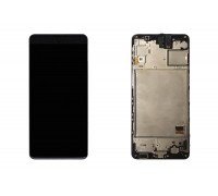 Дисплей для Samsung M317F Galaxy M31s Black в сборе с тачскрином + рамка, 100%