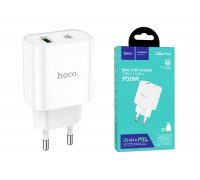 Сетевое зарядное устройство USB + USB-C HOCO C80A Plus Rapido PD20W+ QC3.0 (белый)