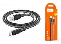 Кабель USB - USB Type-C HOCO X69 (чернокрасный) 1м 