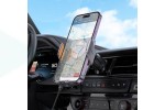 Держатель автомобильный для телефона HOCO HW7 Transperend discovery edition wireless fast charging car holder ( на консоль) серый