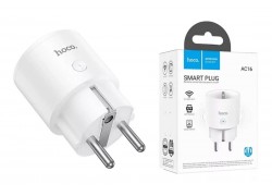 Сетевой адаптер-переходник Hoco AC16 Veloz smart socket (EU) белый