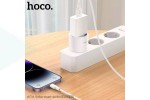 Сетевой адаптер-переходник Hoco AC16 Veloz smart socket (EU) белый