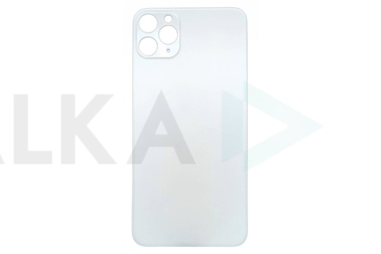 Задняя крышка (стекло) для iPhone 11 Pro Max (белый) легкая установка CE (литое стекло)