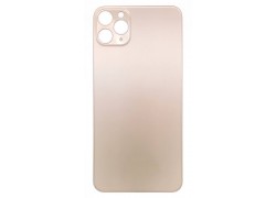 Задняя крышка (стекло) для iPhone 11 Pro Max (золото) легкая установка CE (литое стекло)
