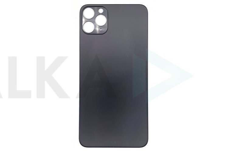 Задняя крышка (стекло) для iPhone 11 Pro Max (черный) легкая установка CE (литое стекло)