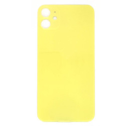 Задняя крышка (стекло) для iPhone 11 (желтый) легкая установка CE (литое стекло)