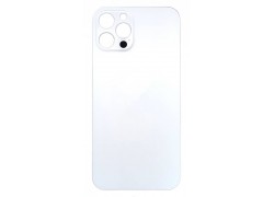 Задняя крышка (стекло) для iPhone 12 Pro (белый) легкая установка (литое стекло)